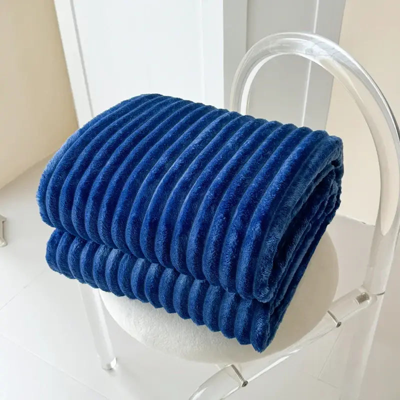 Couverture Polaire Bleu Marine - 100x150cm
