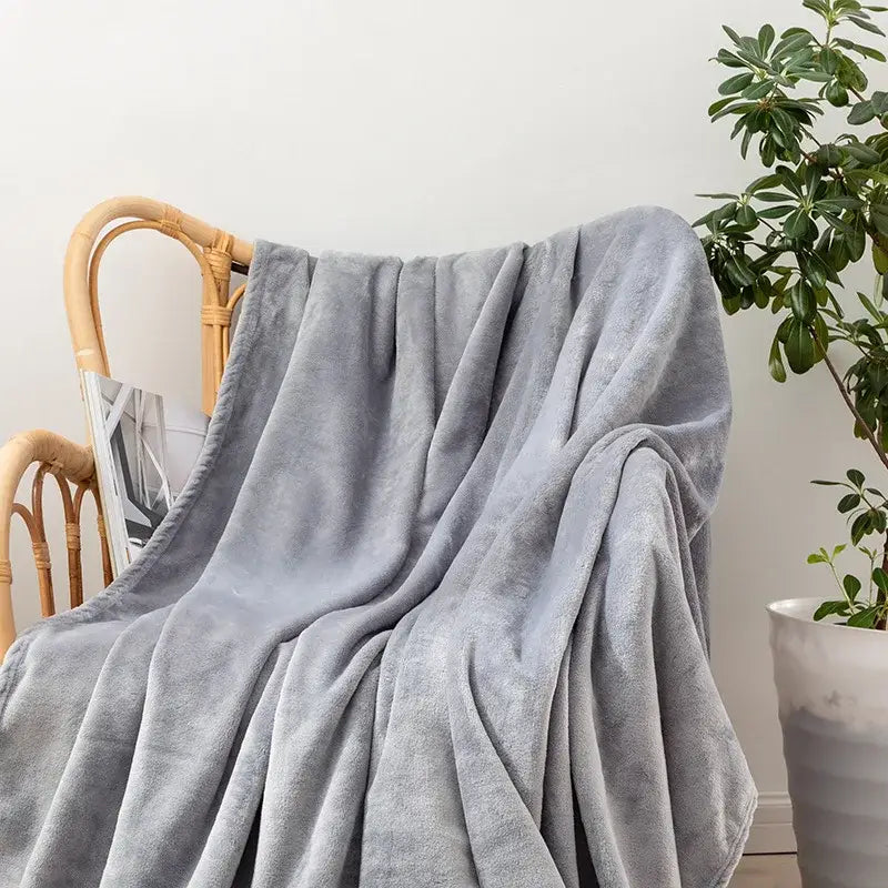Couverture Polaire Canapé - Gris / 70x100cm