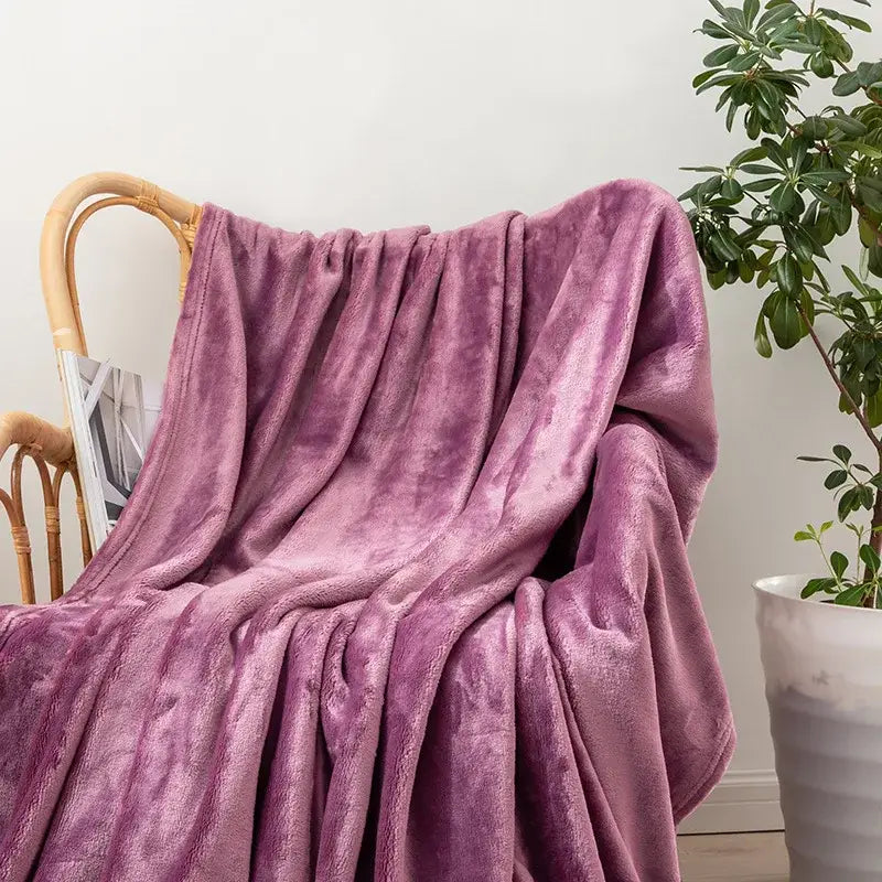 Couverture Polaire Canapé - Rose / 70x100cm