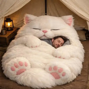 Couverture polaire chat - Blanc
