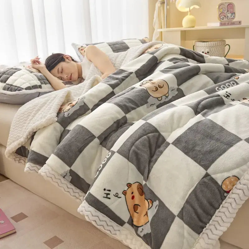 Couverture Polaire Enfant - Gris Foncé / 100x150cm