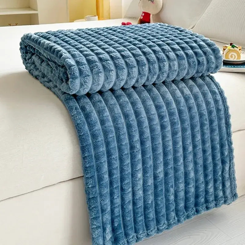 Couverture polaire flanelle - Bleu / 100cmx150cm