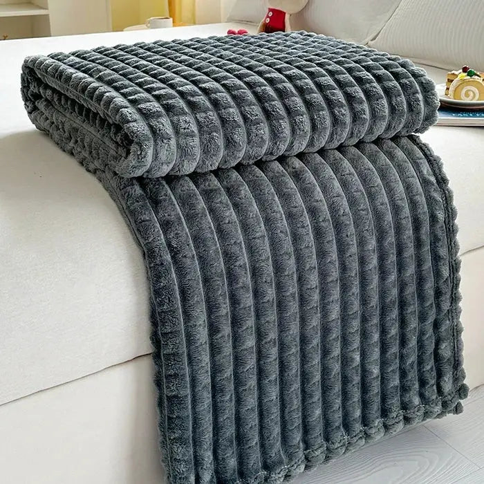 Couverture polaire flanelle - Noir / 100cmx150cm