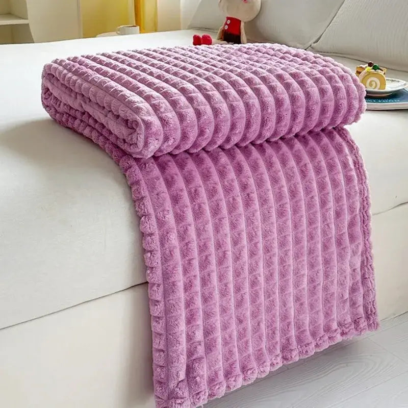 Couverture polaire flanelle - Violet / 100cmx150cm