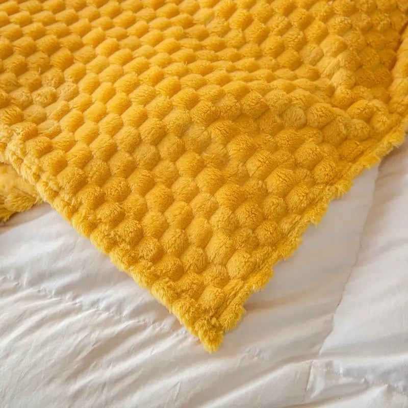 Couverture Polaire Jaune