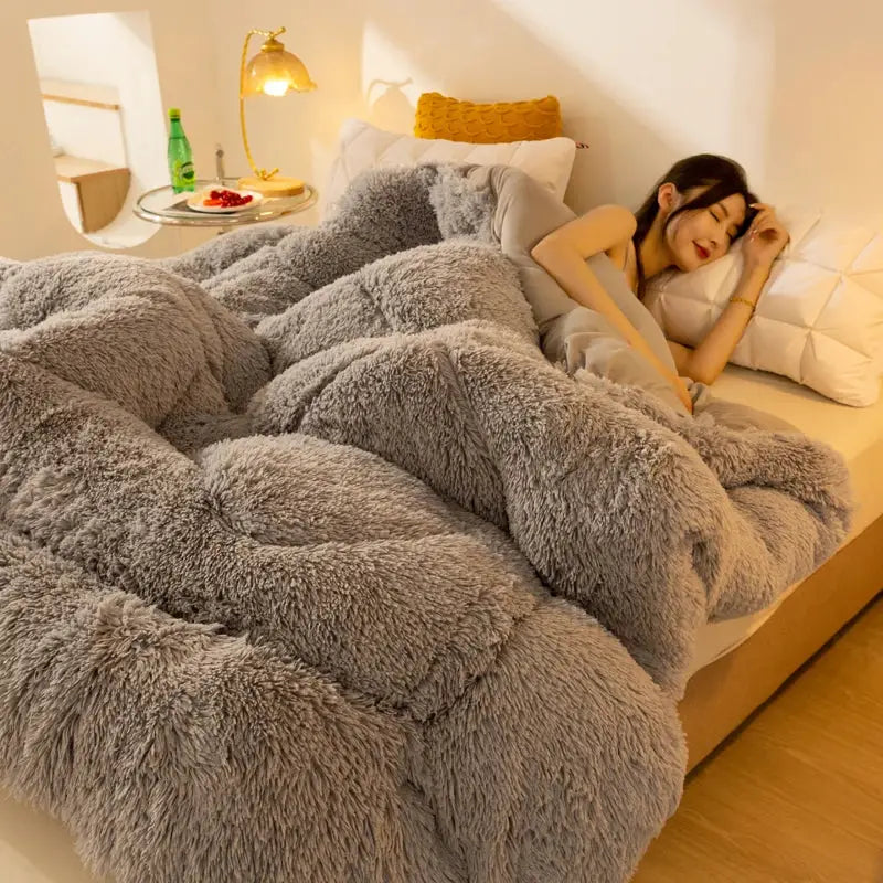 Couverture Polaire Lit 1 Personne - Gris / 150x200cm