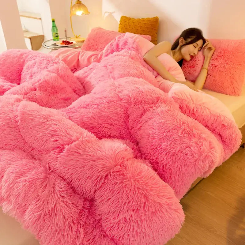 Couverture Polaire Lit 1 Personne - Rose / 150x200cm
