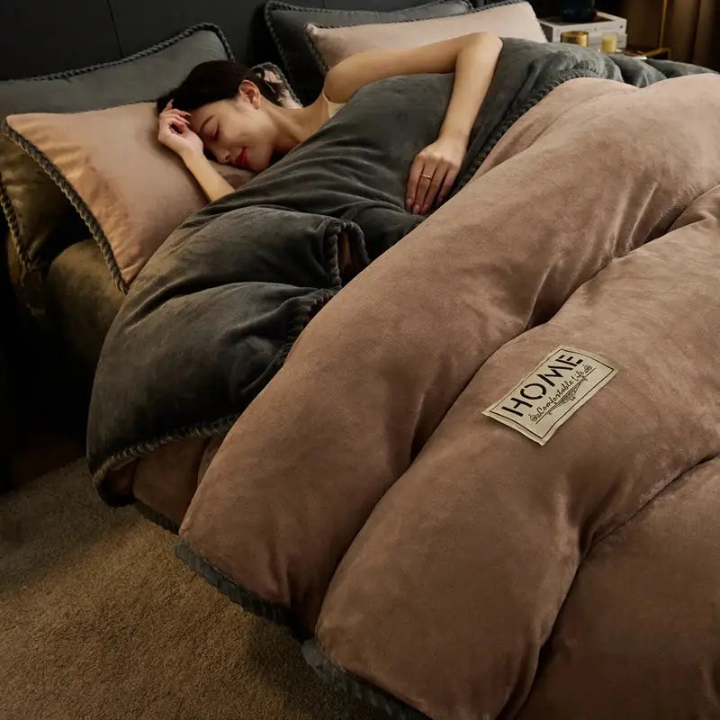 Couverture Polaire Lit 2 Personnes - Brown / 220x240cm 7.0kg