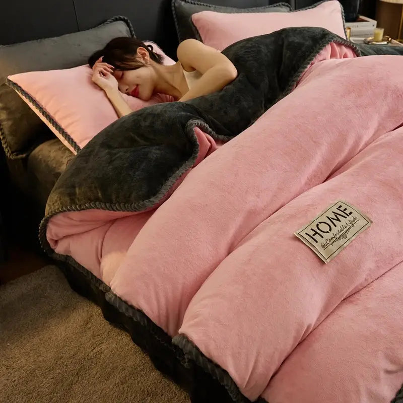 Couverture Polaire Lit 2 Personnes - Pink / 150x200cm 3.0kg