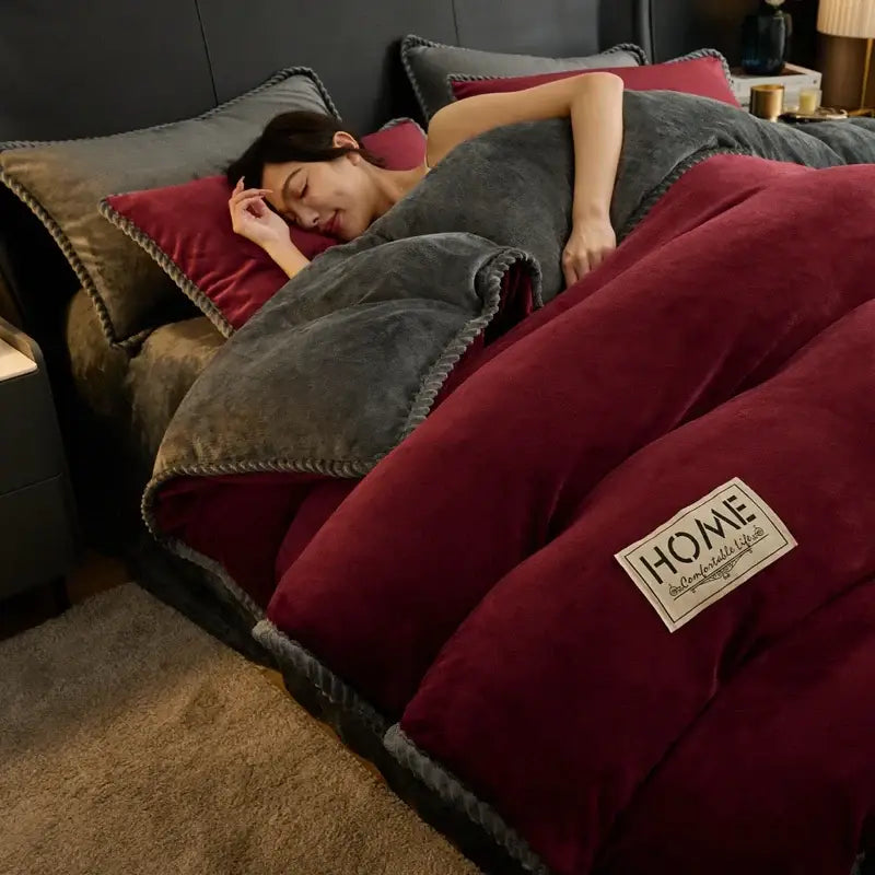 Couverture Polaire Lit 2 Personnes - Red / 200x230cm 6.0kg