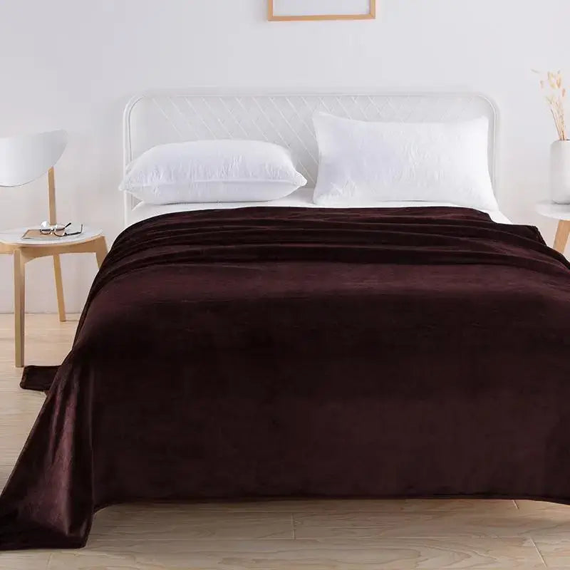 Couverture Polaire Marron