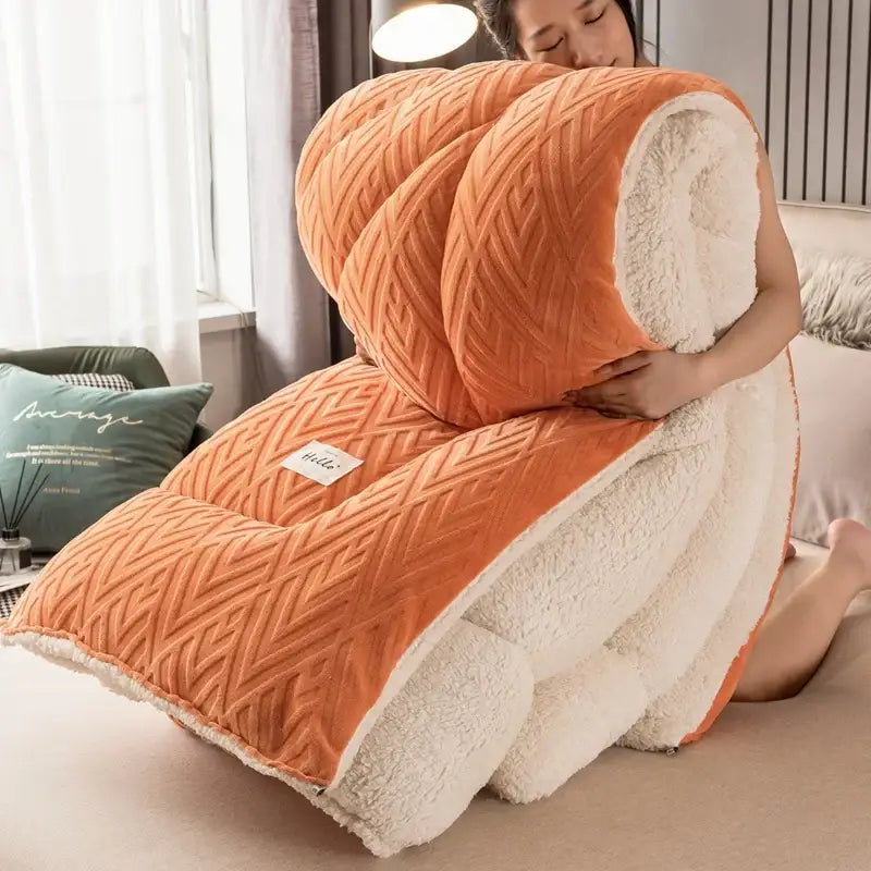Couverture polaire orange - 150x200cm
