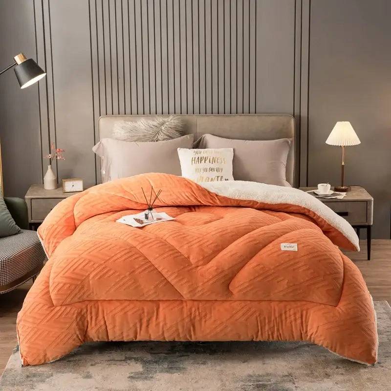 Couverture polaire orange