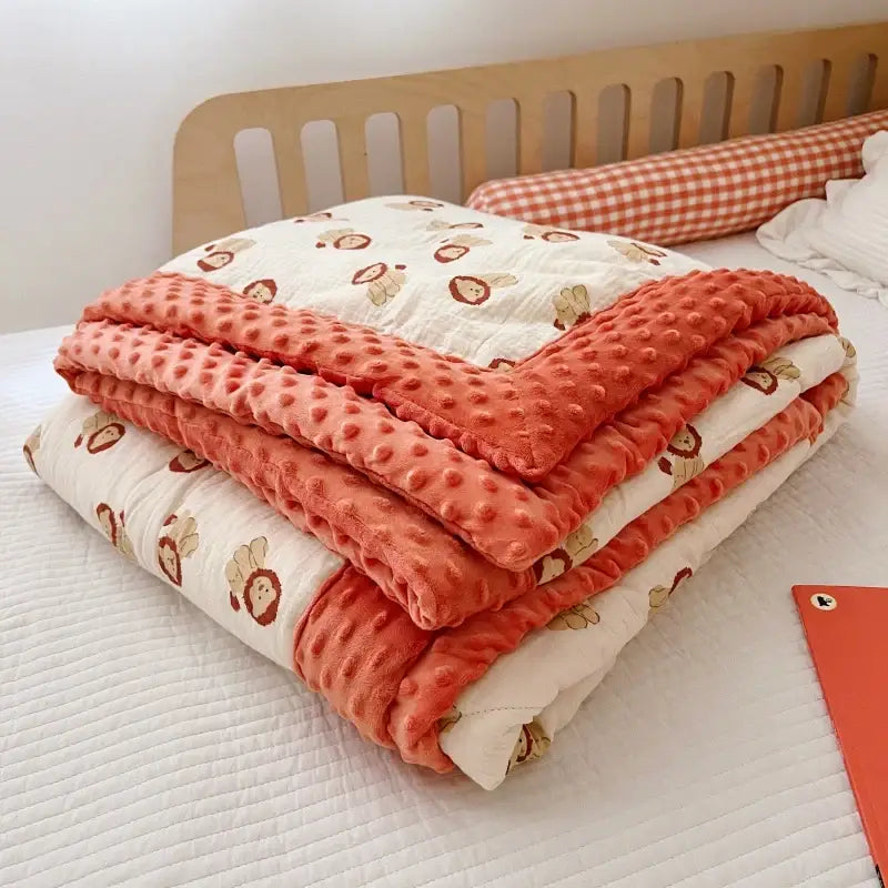 Couverture Polaire pour Bebe - Orange