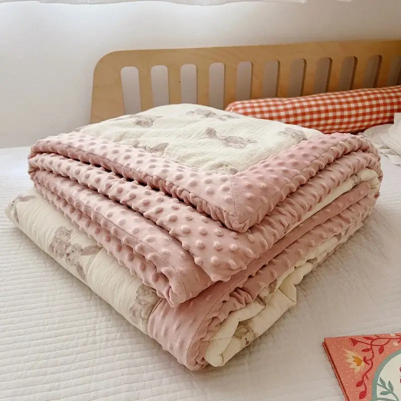 Couverture Polaire pour Bebe - Rose