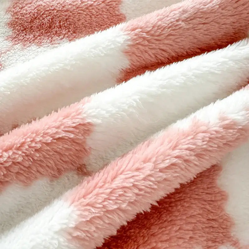 Couverture Polaire Rose Poudré