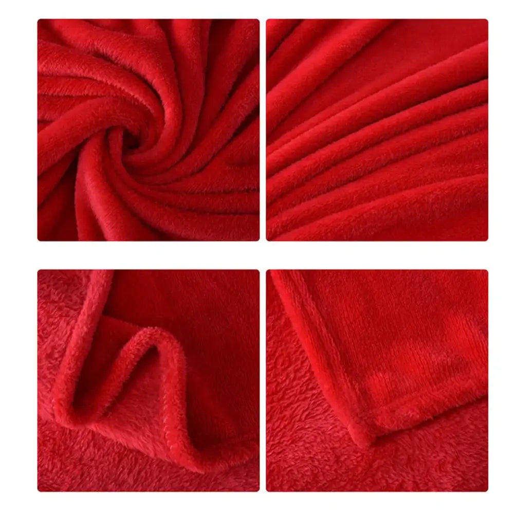 Couverture Polaire Rouge