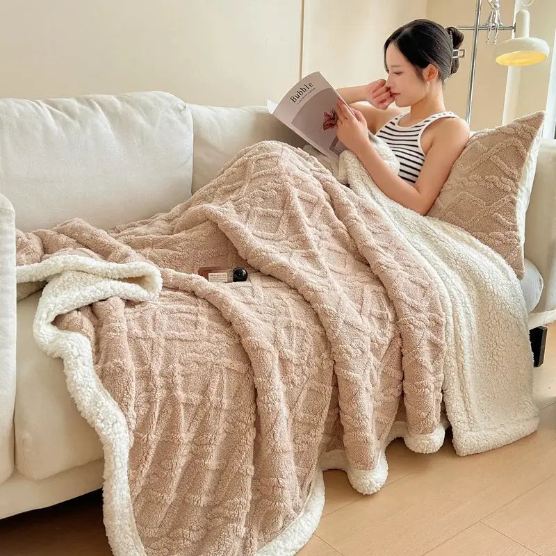 Couverture polaire sherpa