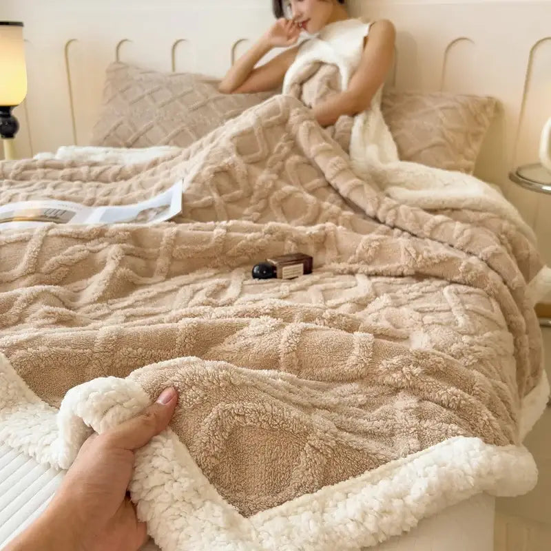 Couverture polaire sherpa