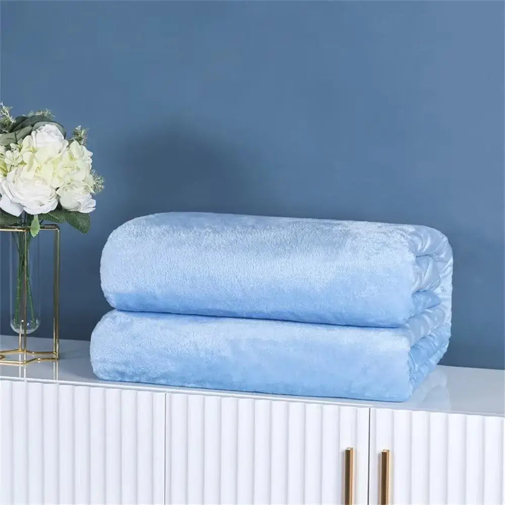 Couverture Polaire Velours - Bleu / 50X70CM