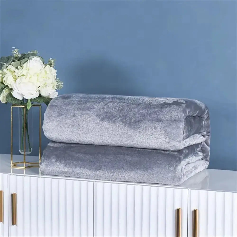 Couverture Polaire Velours - Gris / 50X70CM