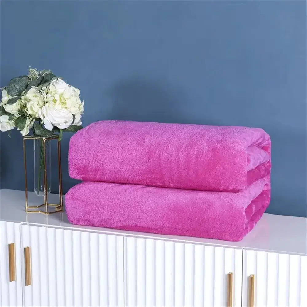 Couverture Polaire Velours - Rose / 50X70CM