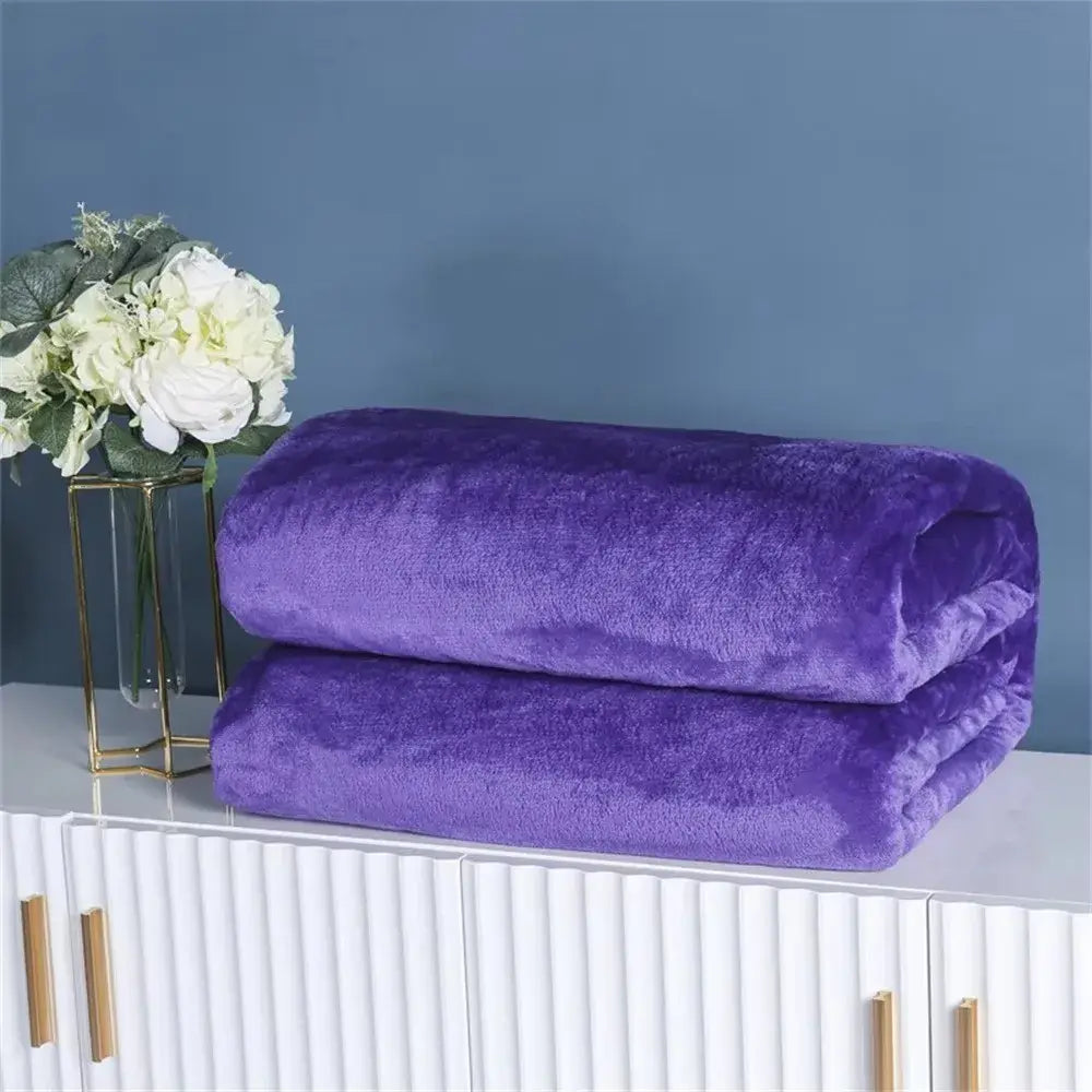 Couverture Polaire Velours - Violet / 50X70CM