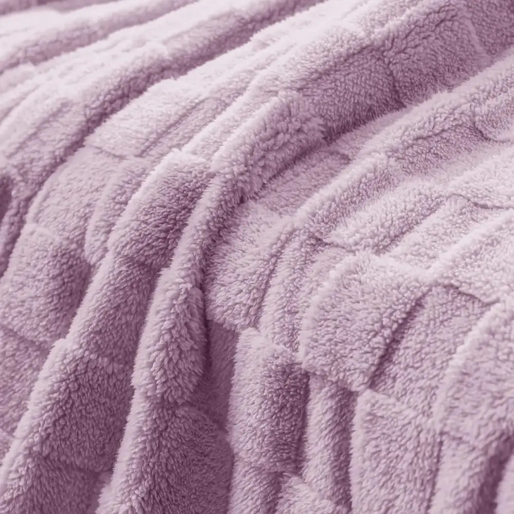Couverture Polaire Violette