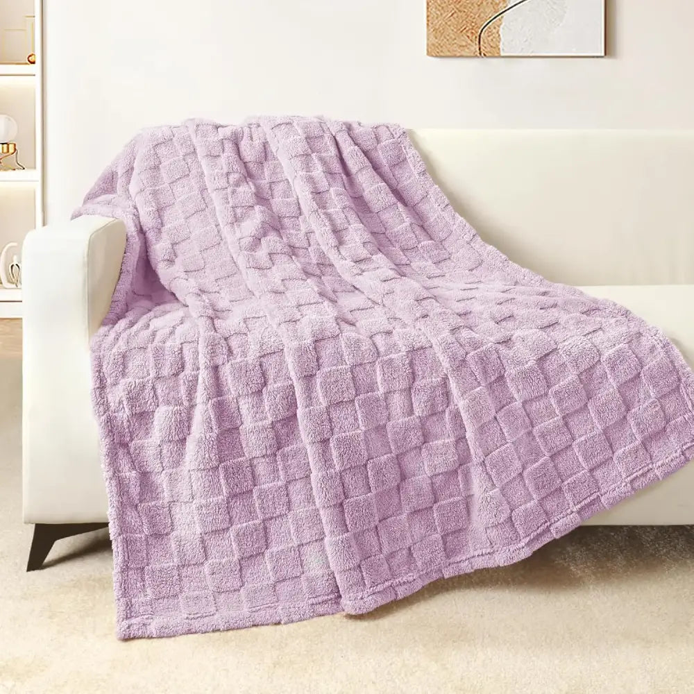 Couverture Polaire Violette