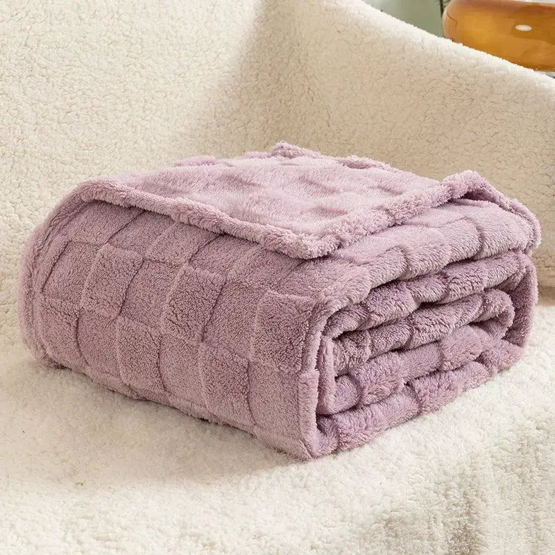 Couverture Polaire Violette - 70x100cm