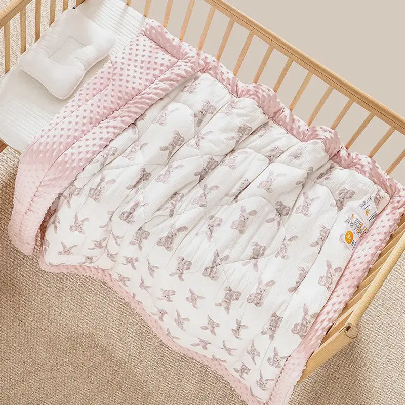 Couverture pour Lit Bebe - Rose