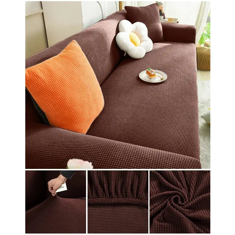 Couverture protection canapé - Brun Foncé / 1 place - 90x130