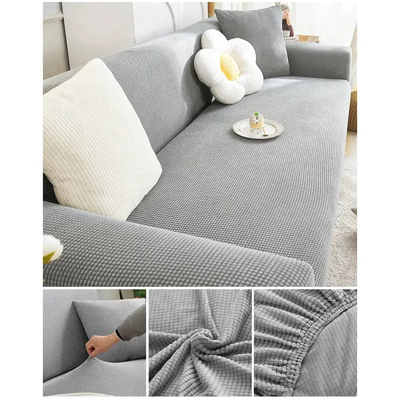Couverture protection canapé - Gris Clair / 1 place - 90x130