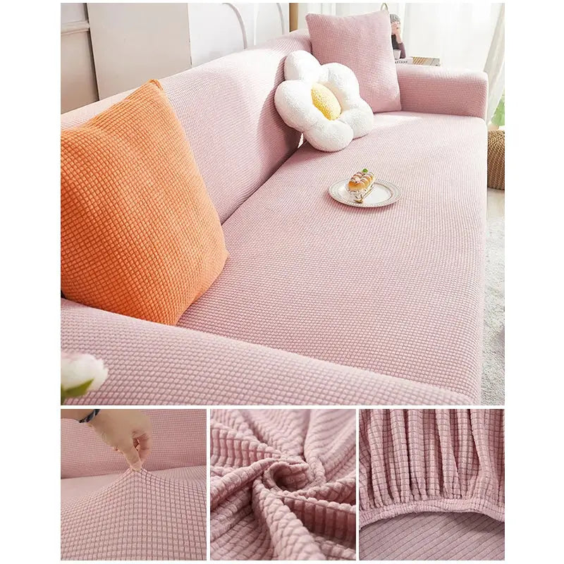 Couverture protection canapé - Rose / 1 place - 90x130
