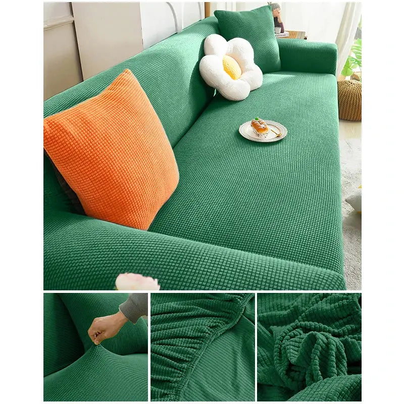 Couverture protection canapé - Vert Foncé / 1 place - 90x130