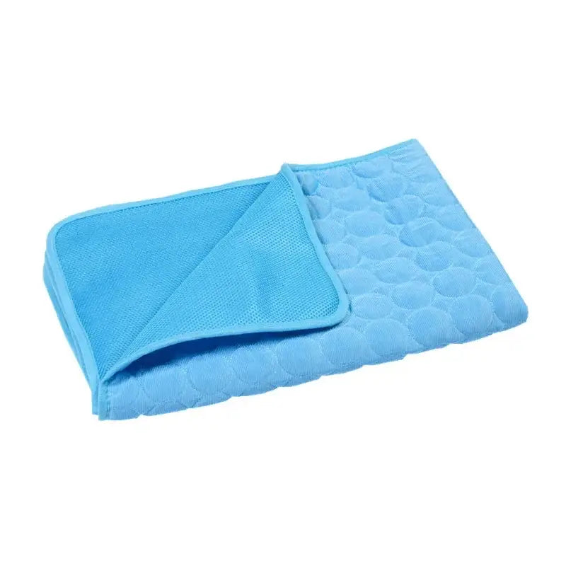 Couverture rafraichissante chat - Bleu / 40x30cm