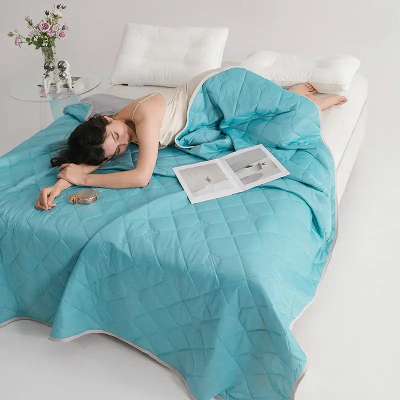 Couverture Rafraichissante Ete - Bleu / 100x150cm