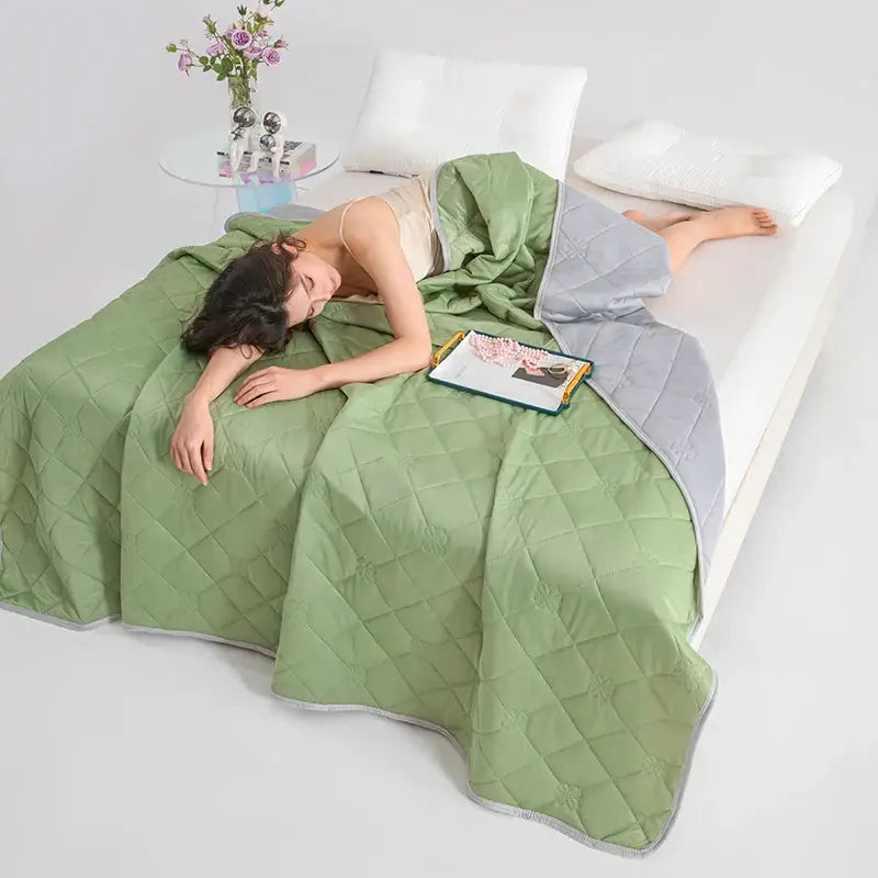 Couverture Rafraichissante Ete - Vert / 100x150cm