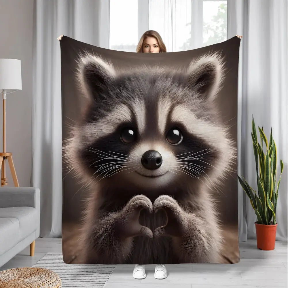 Couverture Raton Laveur - 75x100cm