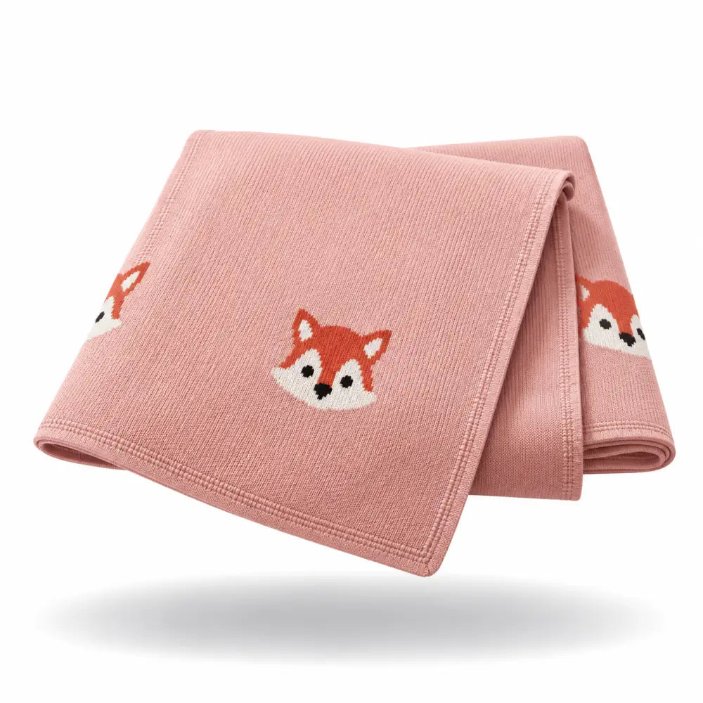 Couverture Renard Bebe - Rose