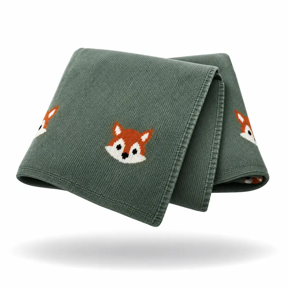 Couverture Renard Bebe - Vert