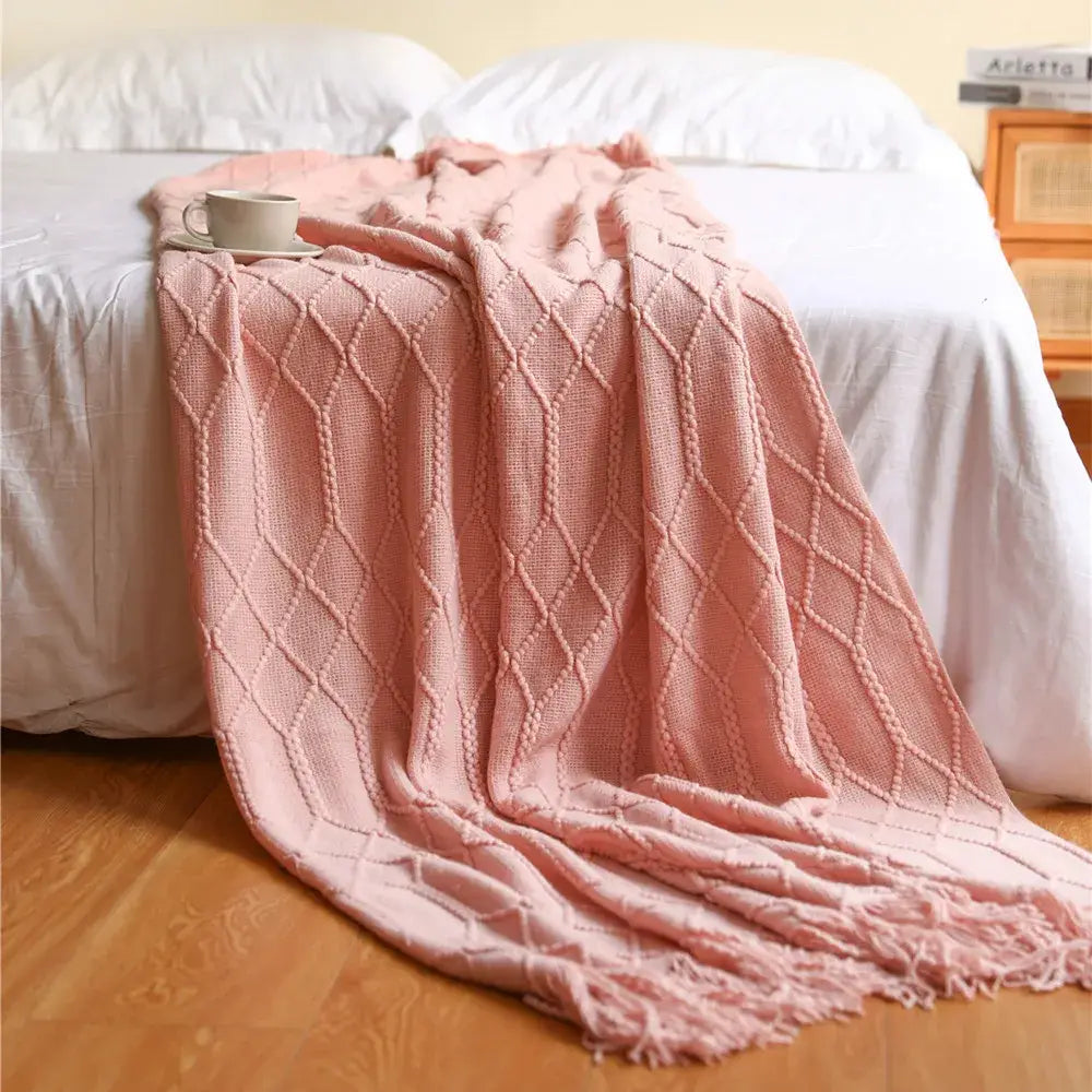 Couverture Rose Pale - 127x172cm