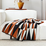 Couverture Tricot Adulte - Orange