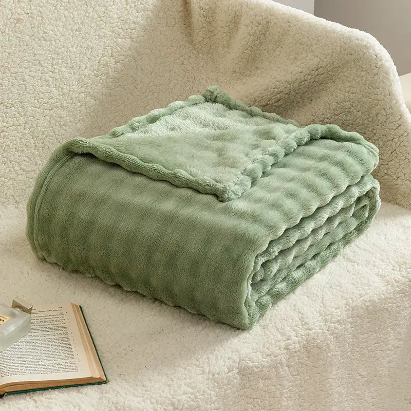 Couverture Vert Foret - 70x100cm