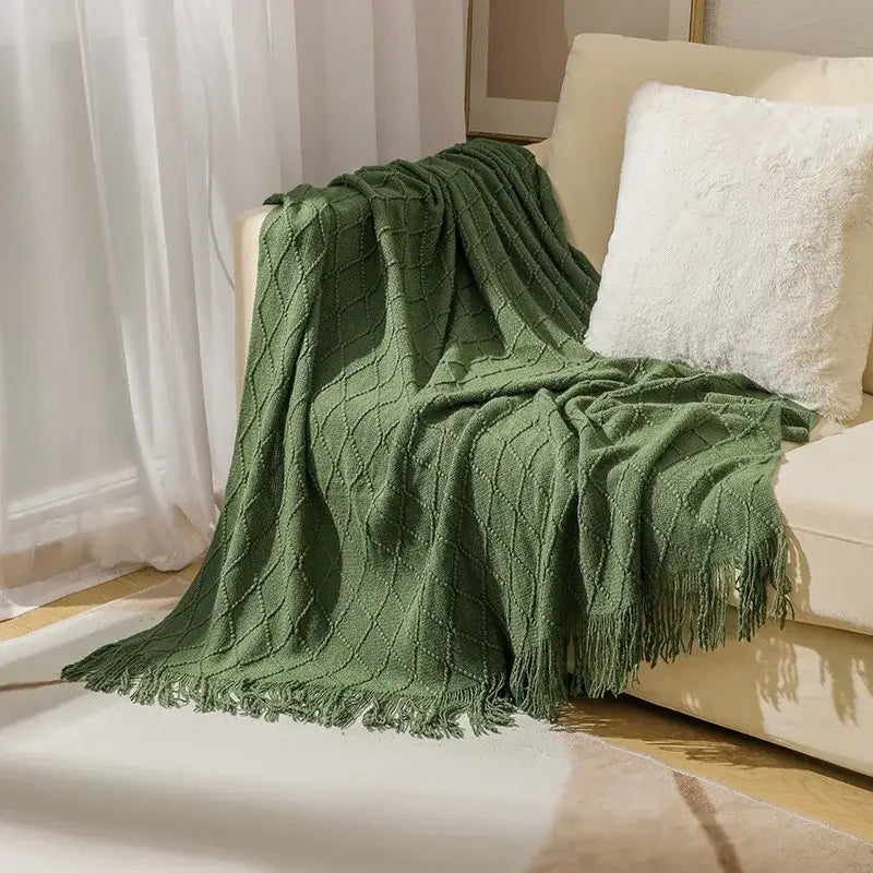 Couverture Vert Sapin - 127x172cm
