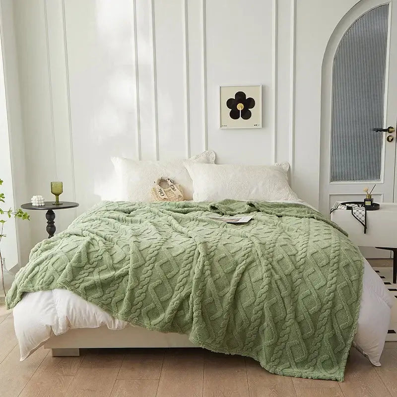 Couverture Vert Sauge - 70x100cm